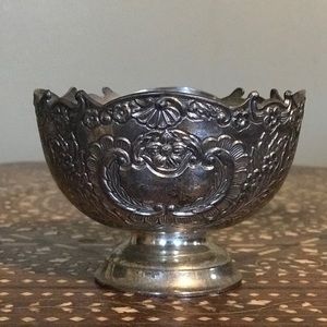 Vintage silver plated jewelry dish